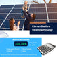 KLARBEIT - 2x Jinko Solar Black Frame 445 Wp + Kabel + Deye Inverter 800W + Flex