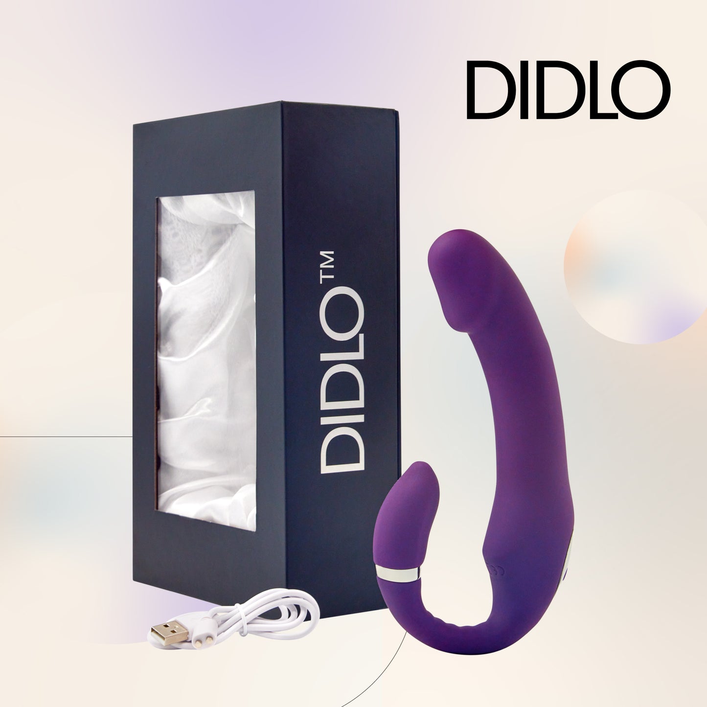 Didlo - Dual G-Spot Dildo Vibrator lilla