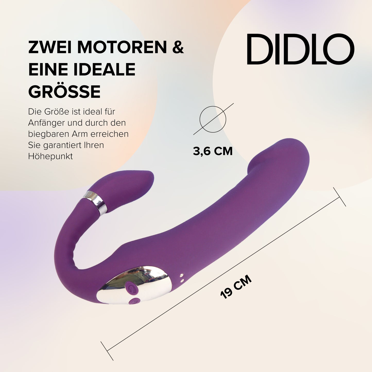 Didlo - Dual G-Spot Dildo Vibrator lilla