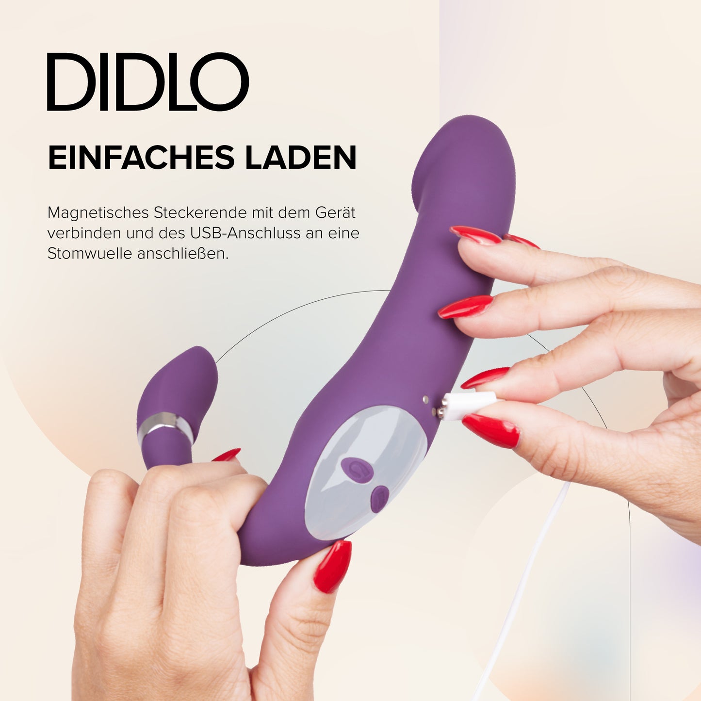 Didlo - Dual G-Spot Dildo Vibrator lilla