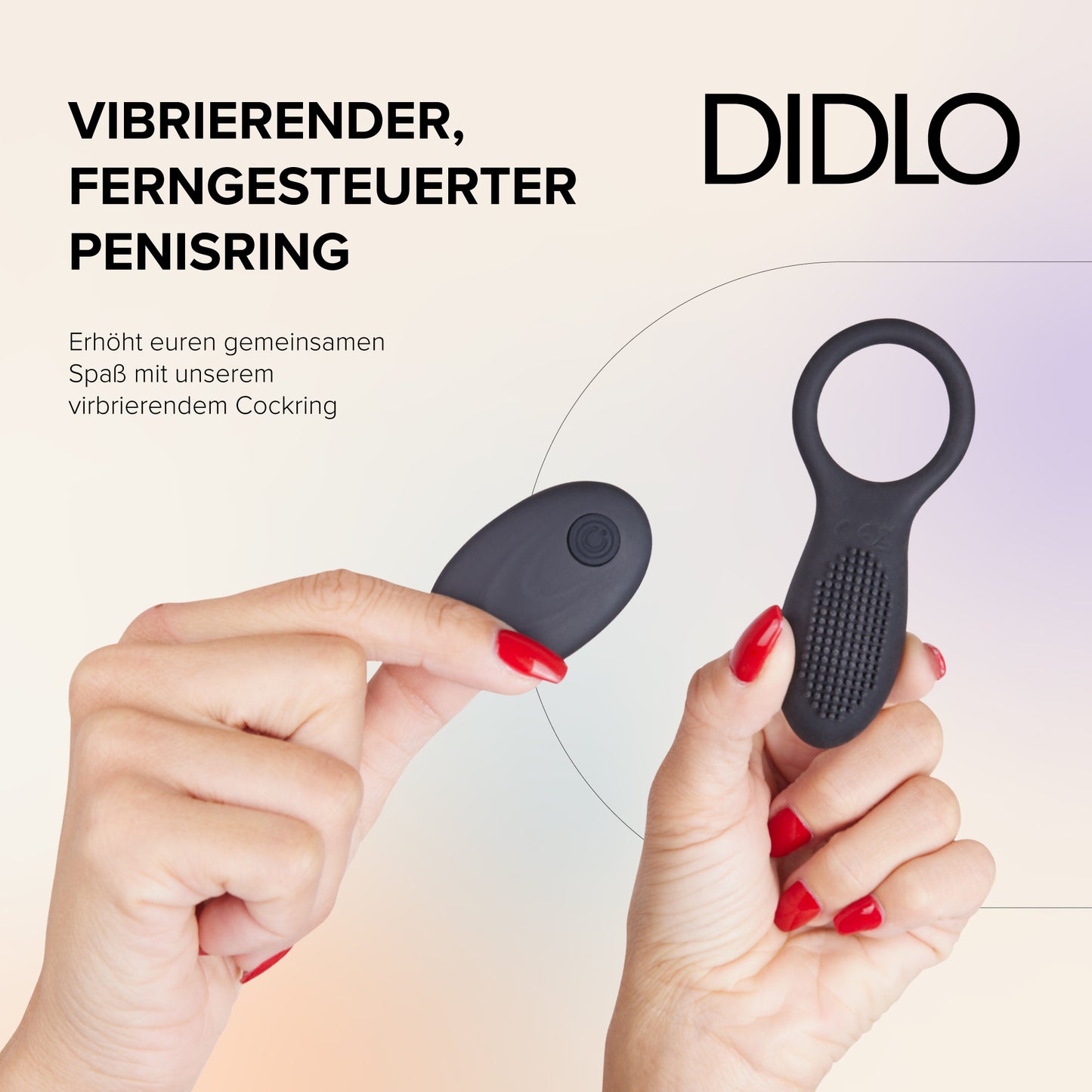 Didlo - Wireless Remote Vibrating Cock Ring schwarz