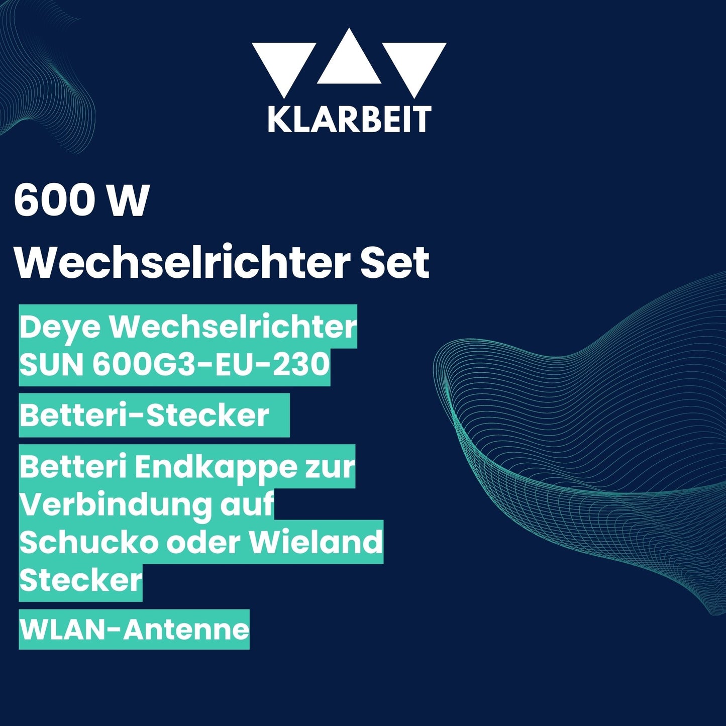 Klarbeit - DEYE micro Wechselrichter M60 600 Watt SUN600G3-EU-230 - B-Ware / OVP